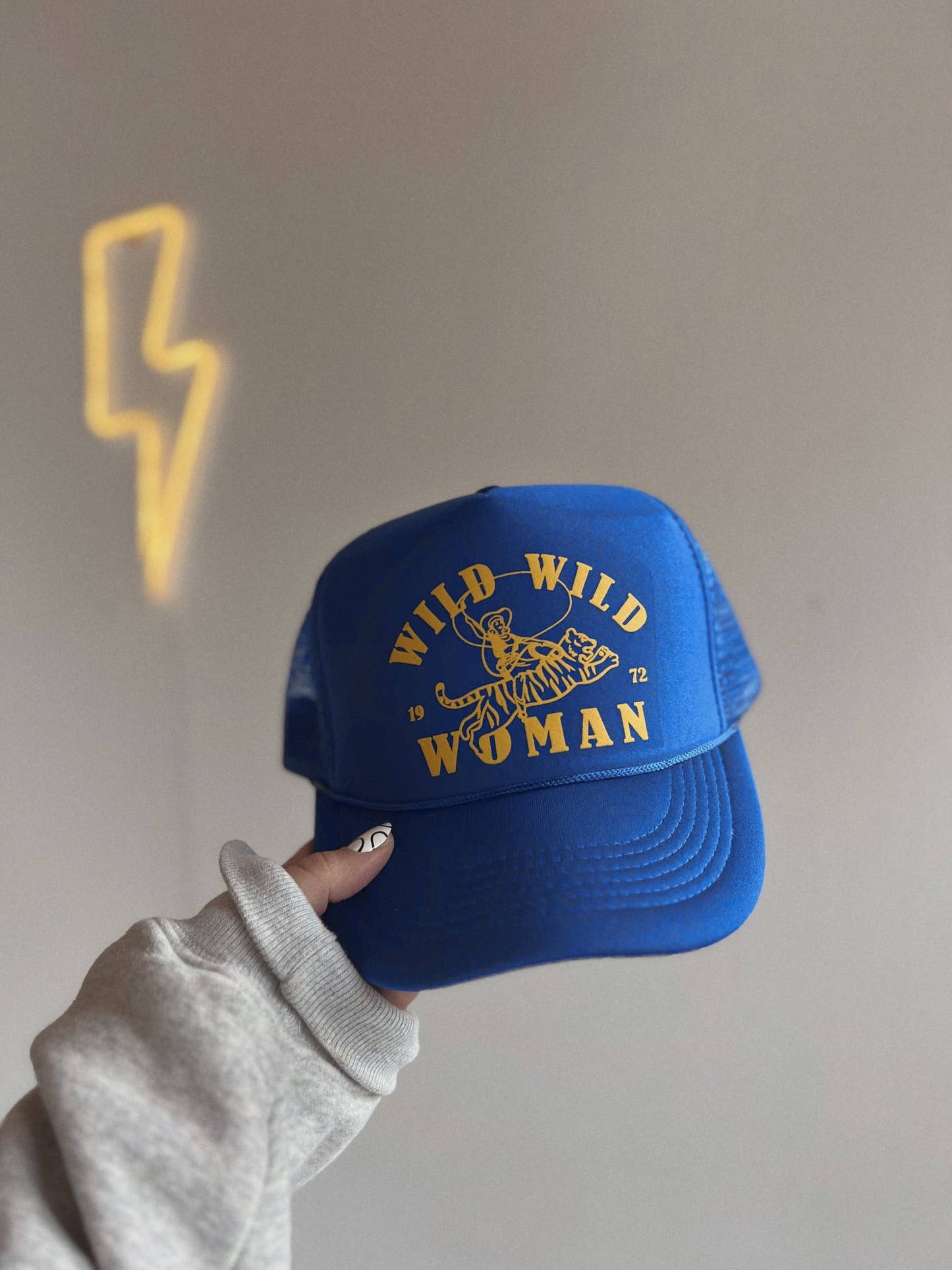 Wild Wild Woman Trucker Hat - Royal Blue