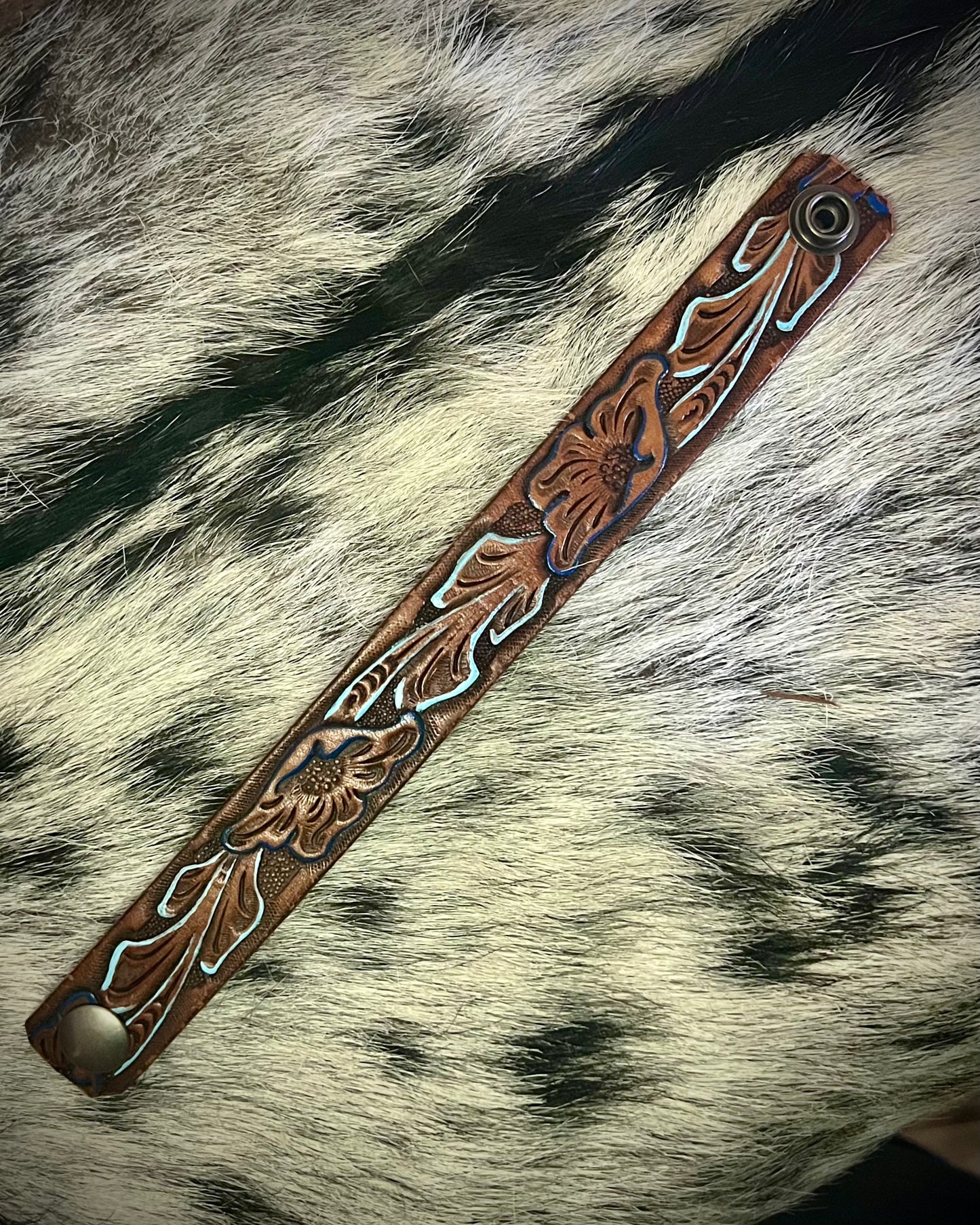 Don’t Call Me Honey Leather Cuff