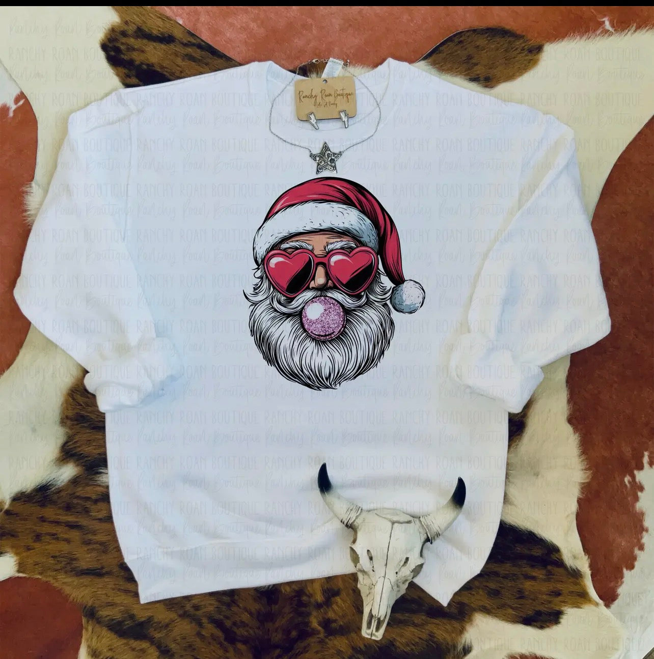 Bubblegum Santa Sweatshirt