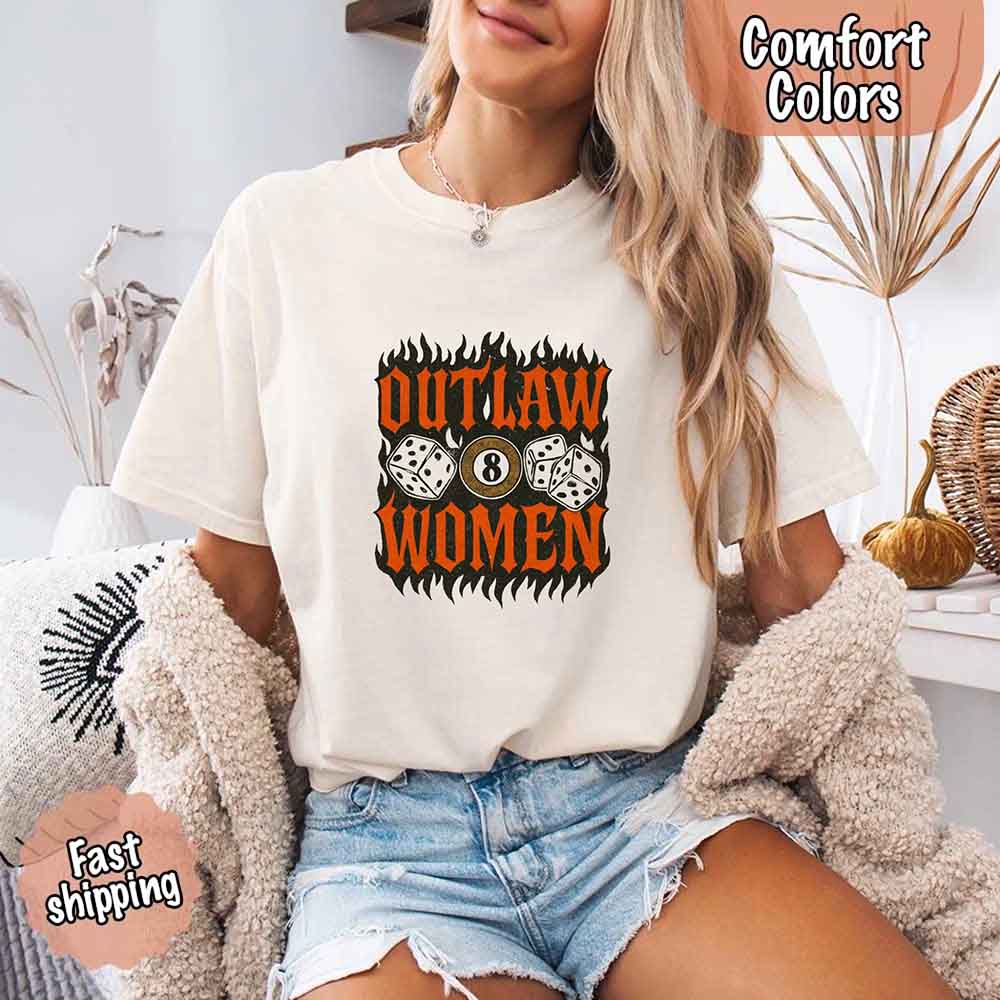 Outlaw Women Flames Shirt