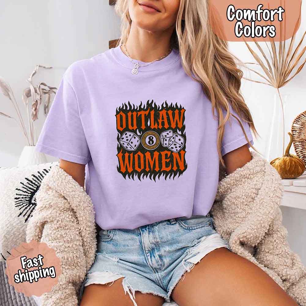 Outlaw Women Flames Shirt