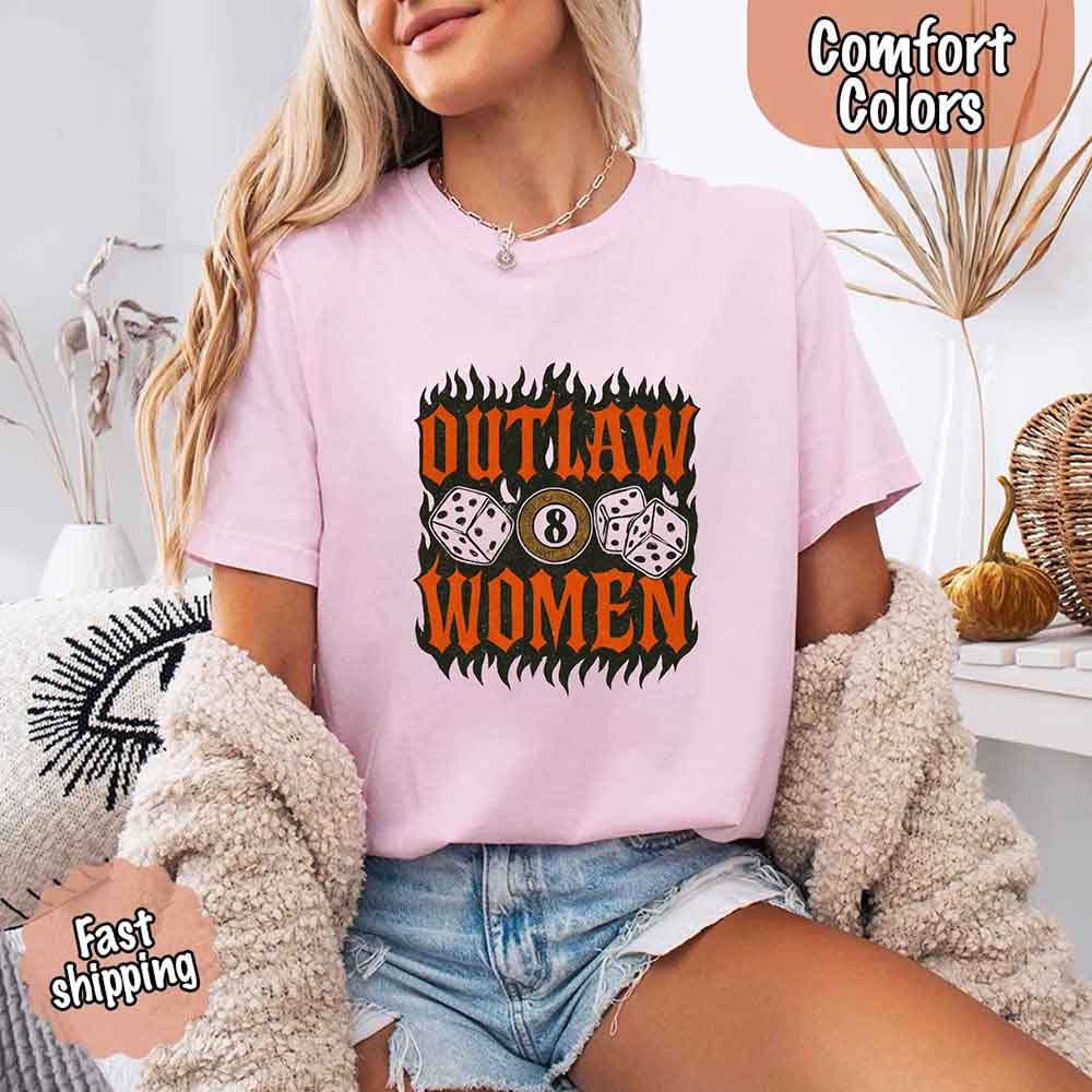 Outlaw Women Flames Shirt