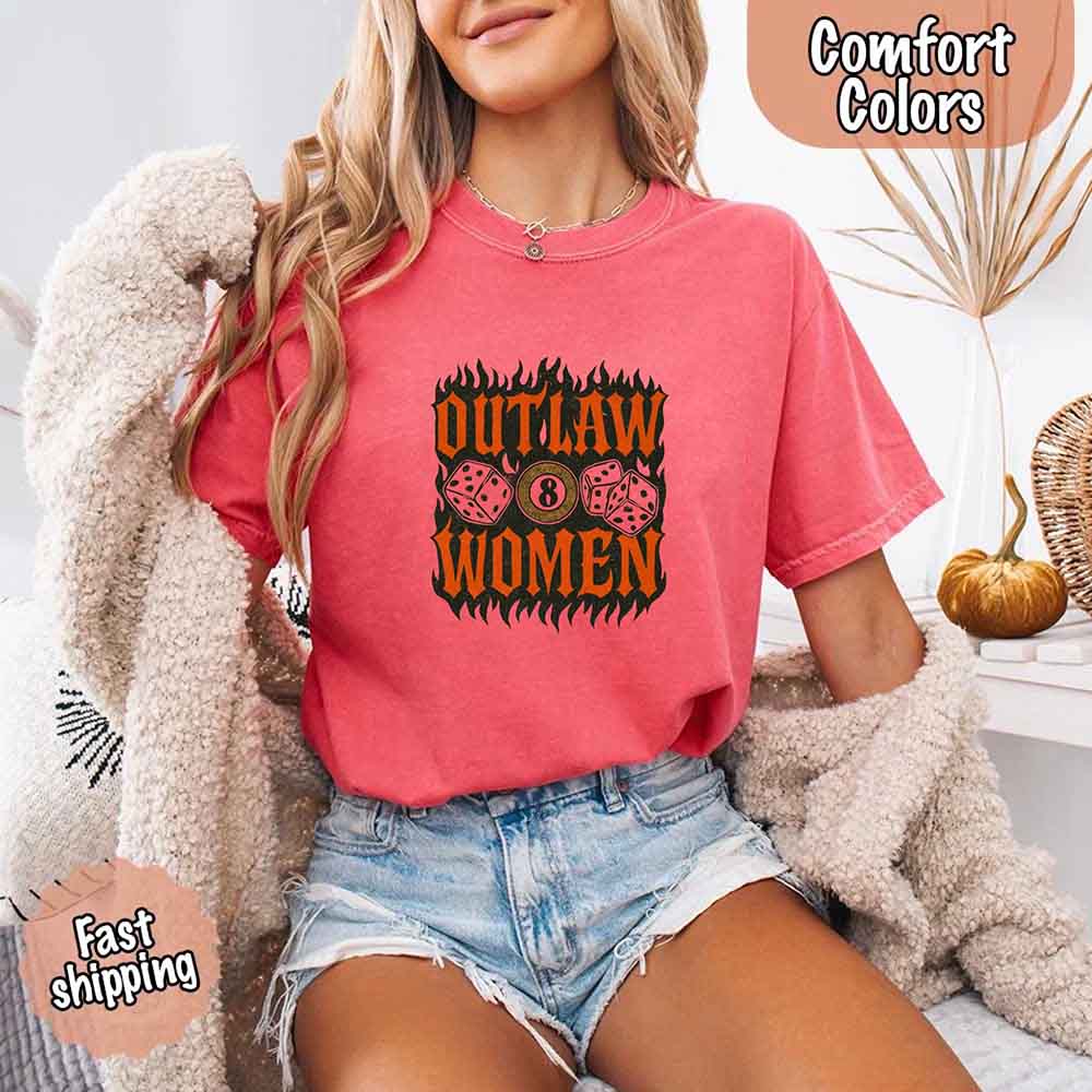 Outlaw Women Flames Shirt