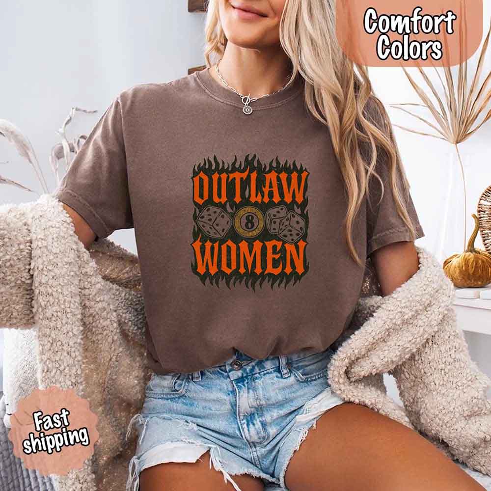 Outlaw Women Flames Shirt