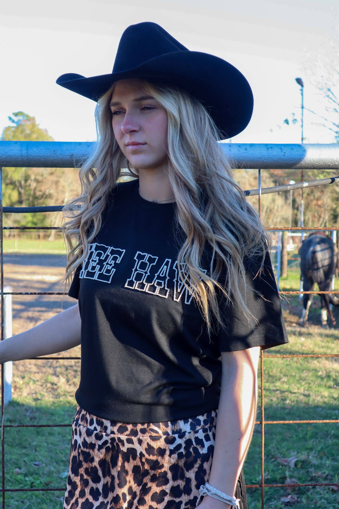 Yee Haw Toothbrush Embroidered Tee