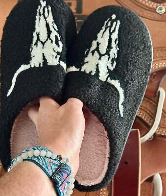 Longhorn Skull Slippers