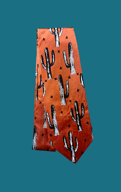 Amber Cactus Silk Tie