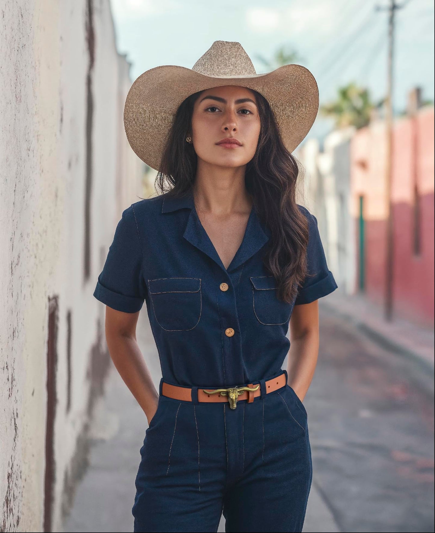 Signature Longhorn Western Belt for Women