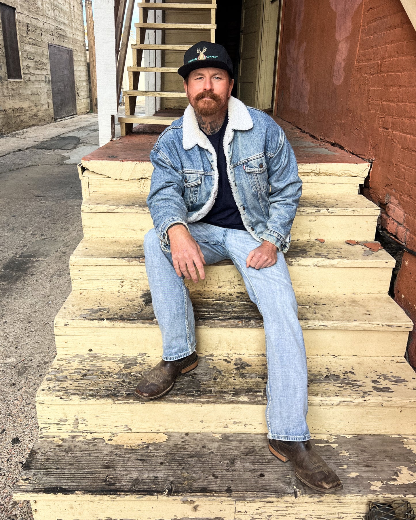 Men’s 80s Era Sherpa Lined Levi Strauss Denim Jacket Size Large