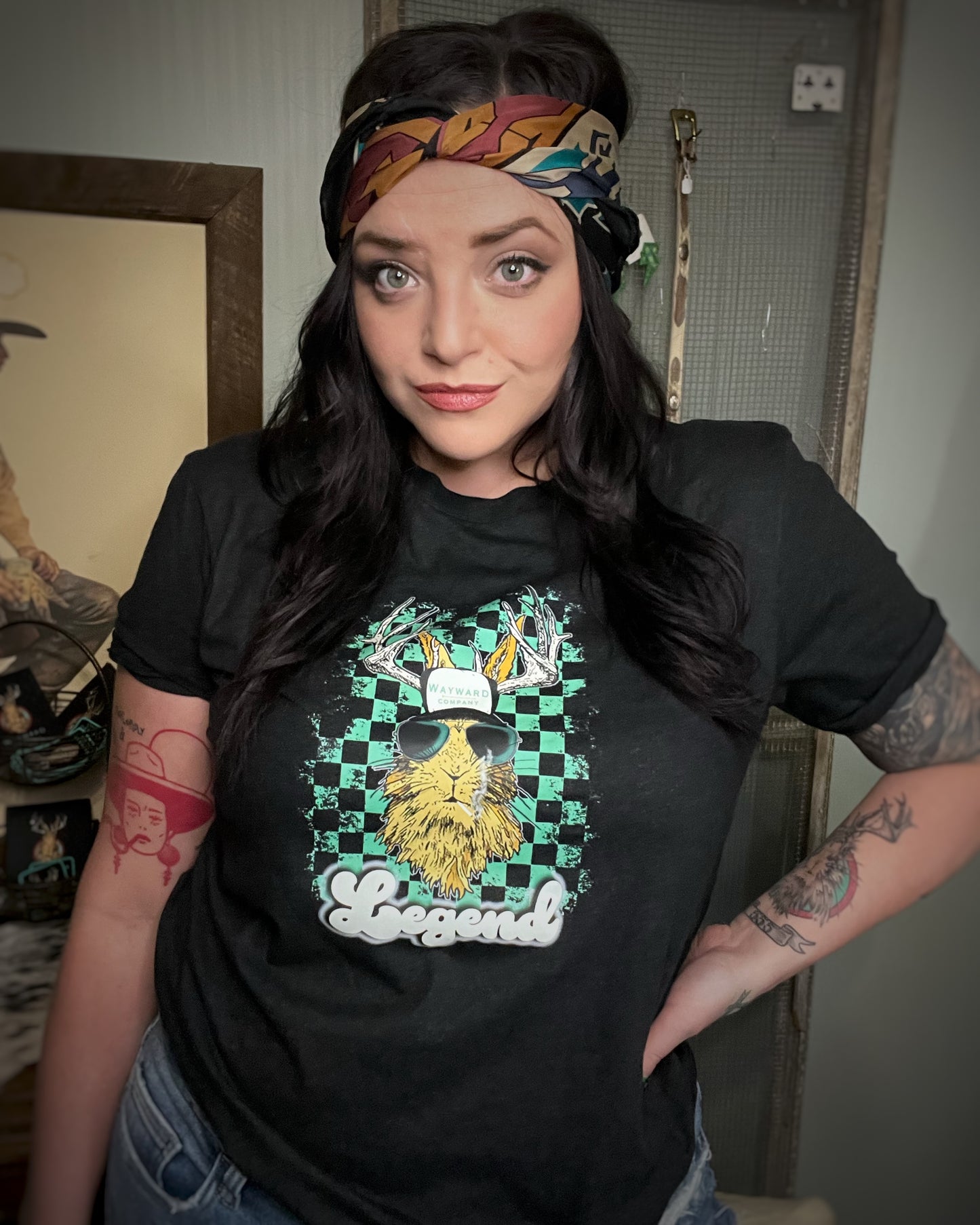 Legend Graphic Tee - Cowgal Green Edition