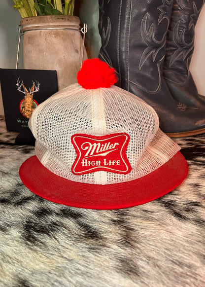 Miller High Life PomPom Cap