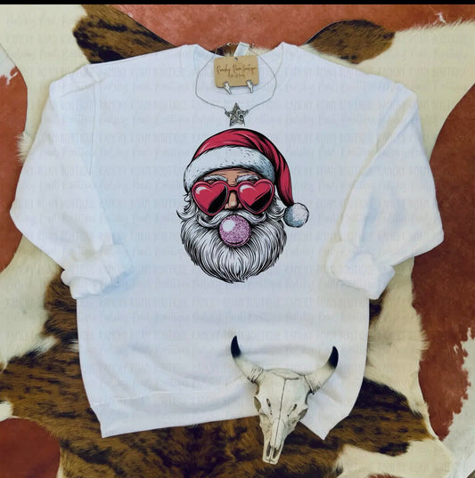 Bubblegum Santa Sweatshirt