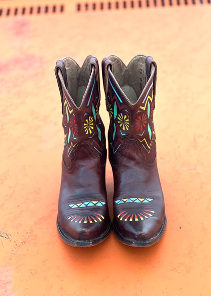 Ramble On Hand Painted Boots