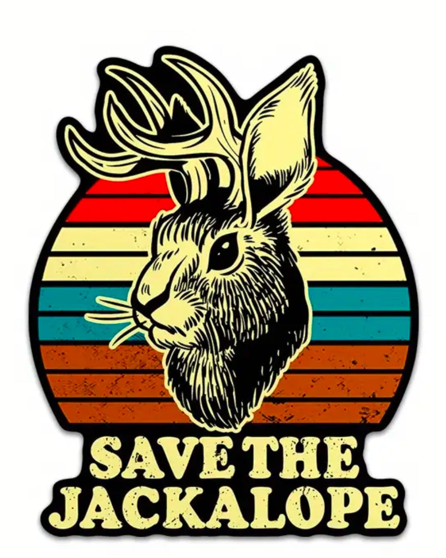 Save The Jackalope Vinyl Sticker