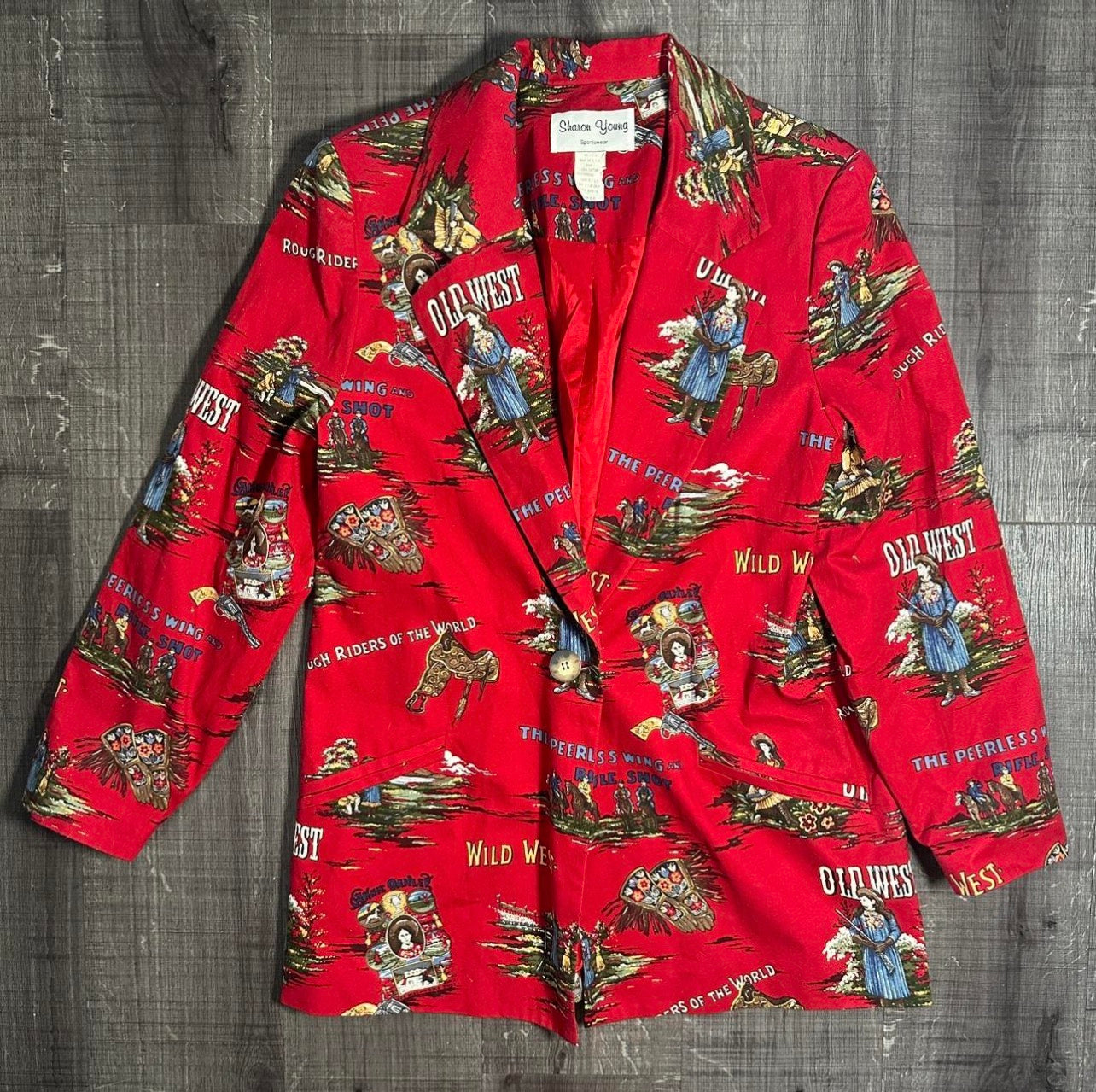 Vintage Sharon Young Western Blazer Size Large