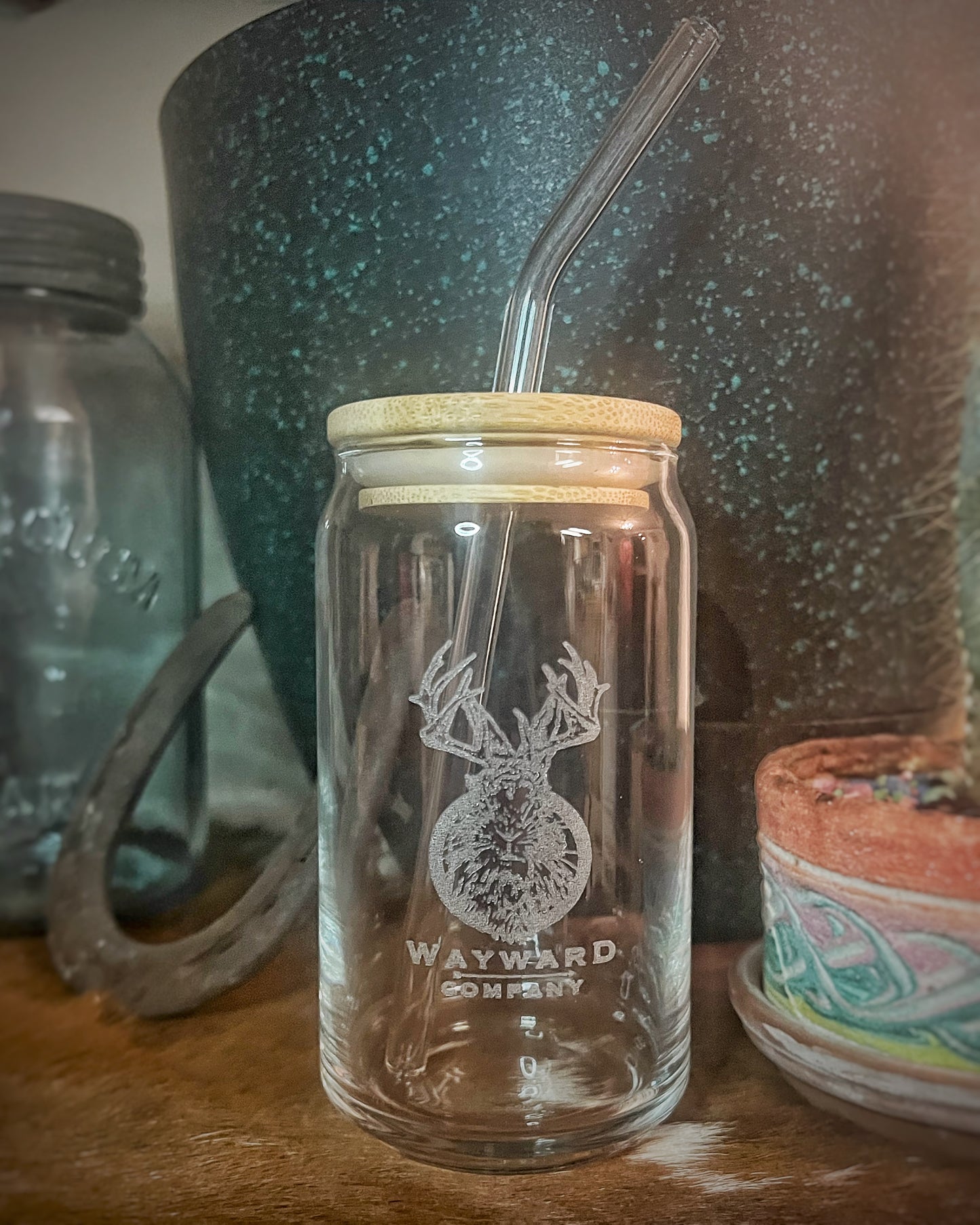 Wayward Company Etched Glass Tumbler