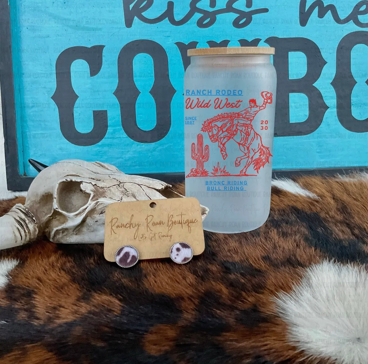 Ranch Rodeo 16oz Glass Tumbler