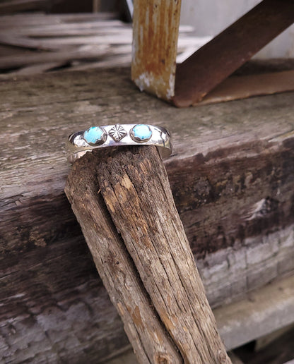 Golden Hills Turquoise and Sterling Silver Bracelet by R. Keller Collection