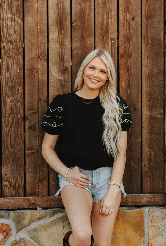 Loopy Lariat Top