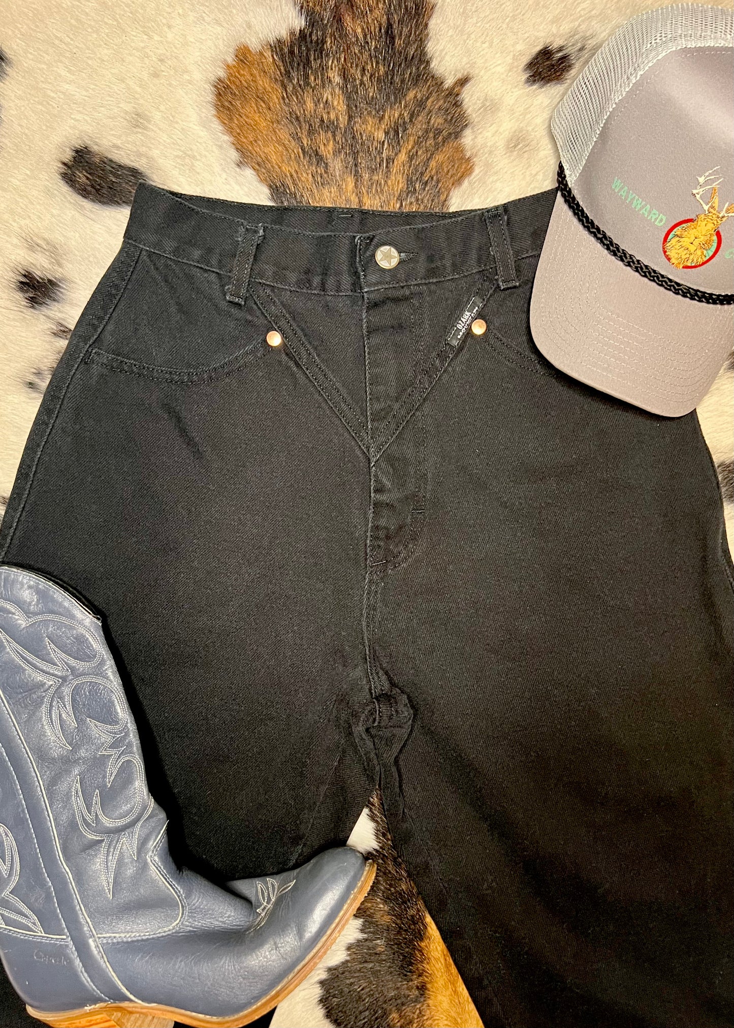 Black Vintage Ozark Mountain Jeans 28"x30"