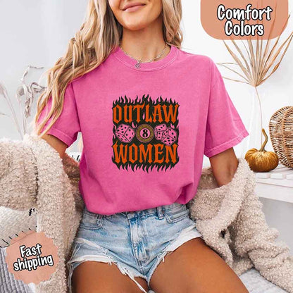 Outlaw Women Flames Shirt
