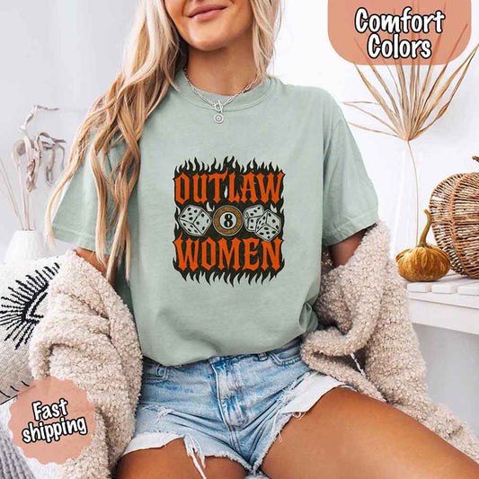 Outlaw Women Flames Shirt