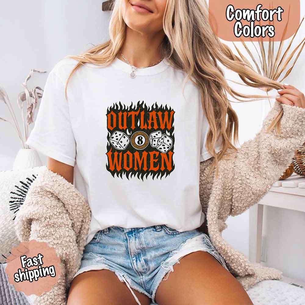 Outlaw Women Flames Shirt
