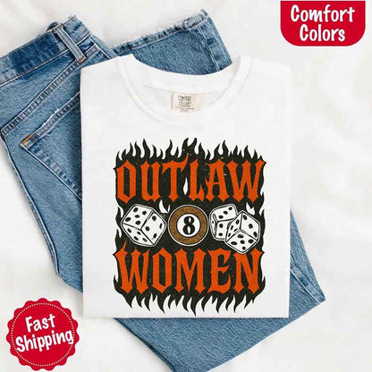 Outlaw Women Flames Shirt