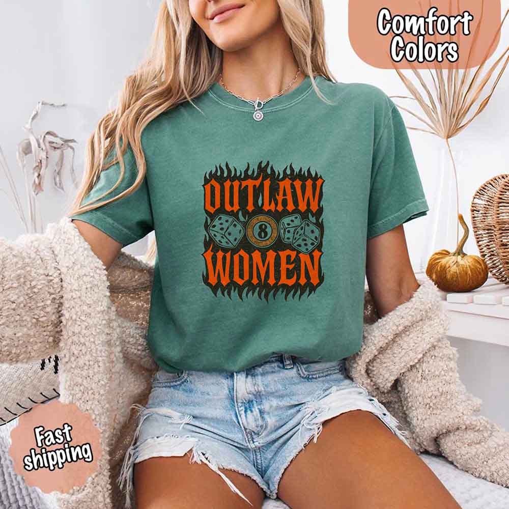 Outlaw Women Flames Shirt