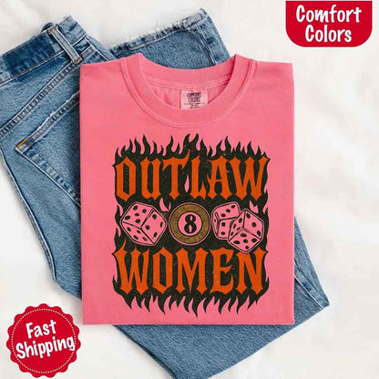 Outlaw Women Flames Shirt