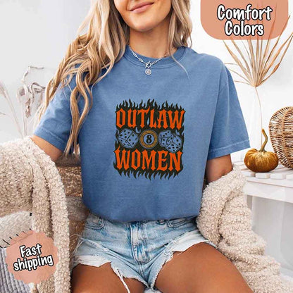 Outlaw Women Flames Shirt