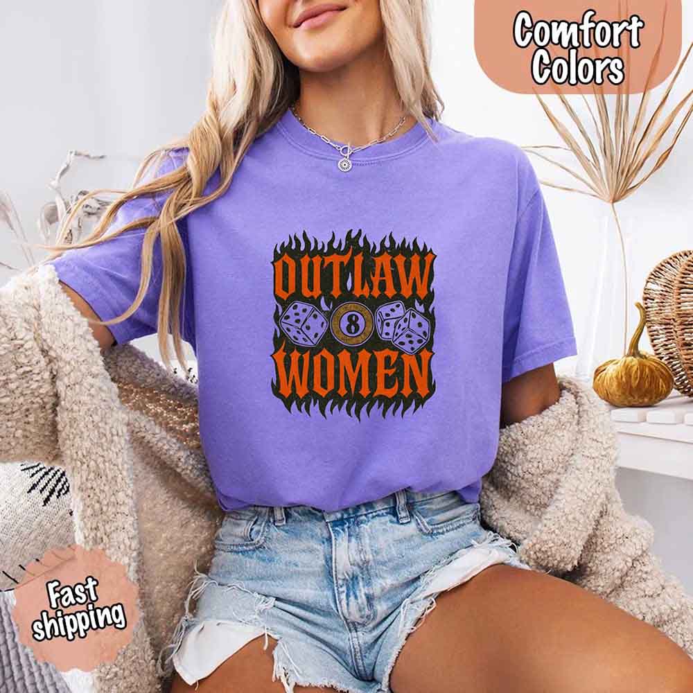 Outlaw Women Flames Shirt