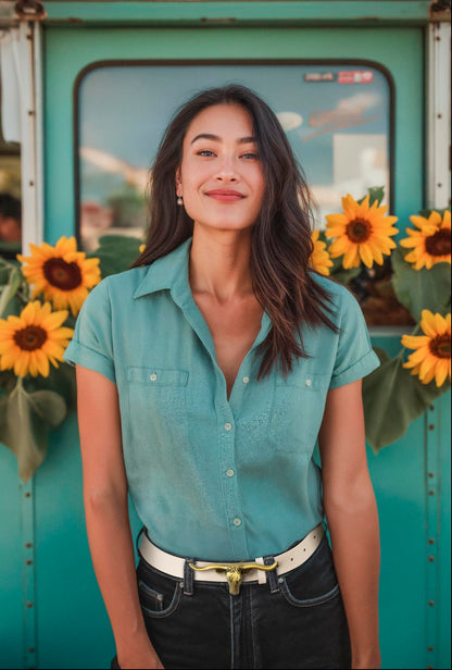 Signature Longhorn Western Belt for Women