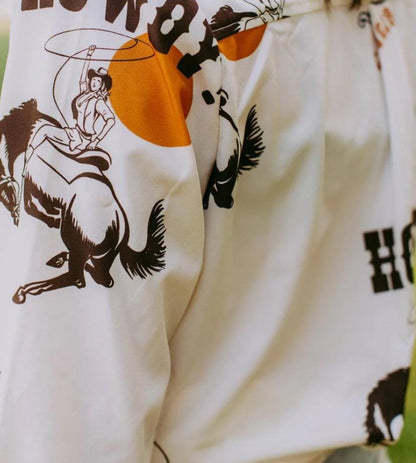 Western Cowgirl Howdy Button Up Shirt