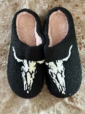 Longhorn Skull Slippers