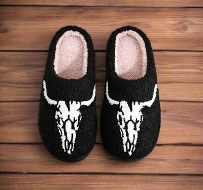 Longhorn Skull Slippers