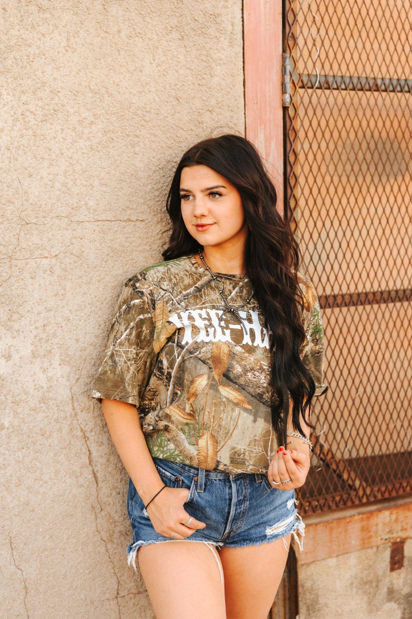 Yee-Haw Tree Camo Graphic Tee
